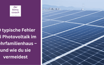 10 typische Fehler bei der Installation einer Photovoltaik-Anlage – und wie Eigentümer von Mehrfamilienhäusern sie vermeiden können